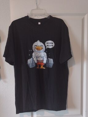 Graphic Tee with Muscle Duck  New